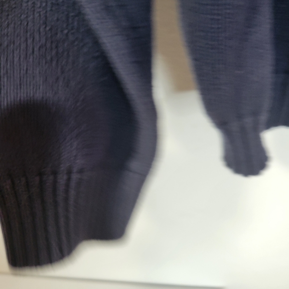 Mens Izod 100% Cotton Navy on Navy Diamond pattern Sweater Size Large - Picture 8 of 10